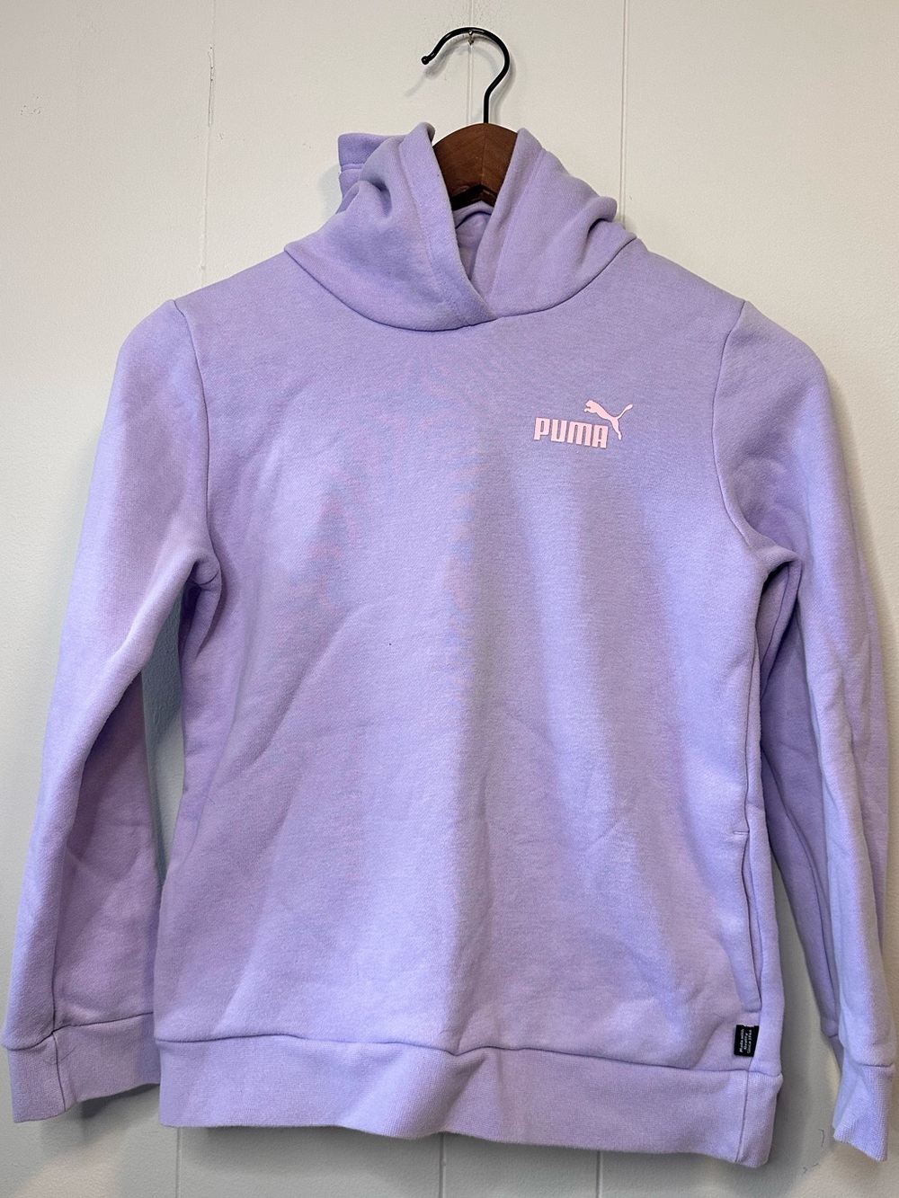 Puma Light Purple Pullover Hoodie with White Logo